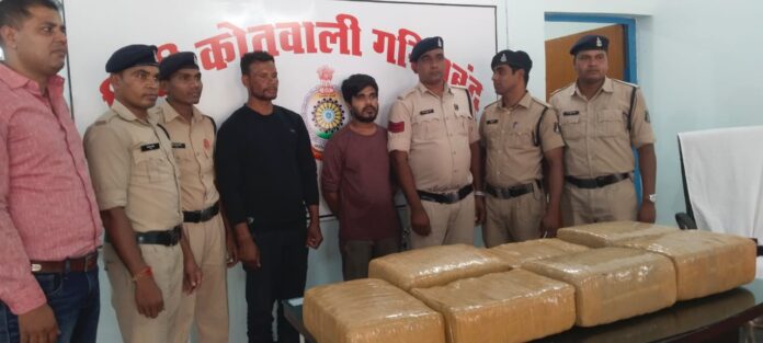 Two interstate smugglers with 60 kg of illegal ganja caught by police