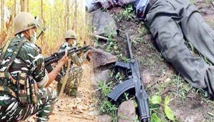 पुलिस नक्सली मुठभेड में ईनामी नक्सली ढेर