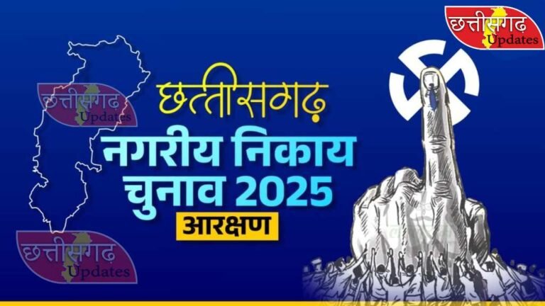 छत्तीसगढ़ नगरीय निकाय चुनाव: महापौर और अध्यक्ष पदों के लिए आरक्षण प्रक्रिया कल…